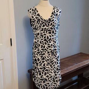 Anne Klein ruched jersey sheath dress